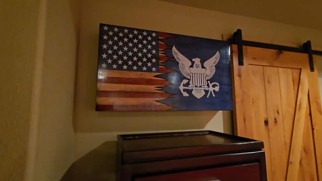 Large Handcrafted Cherry Hardwood Concealment Box – Made by U.S. Veterans